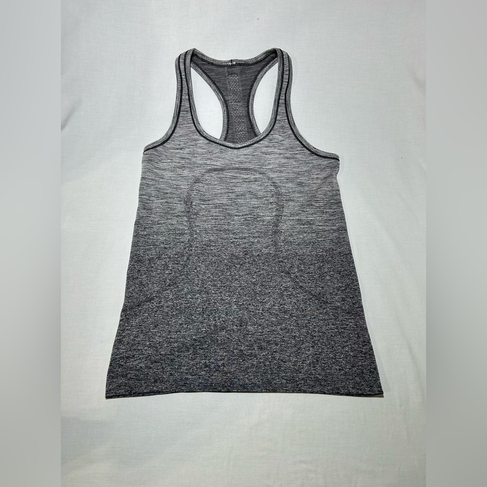 Lululemon Grey Ombre Swiftly Tech Racerback Tank Size 6